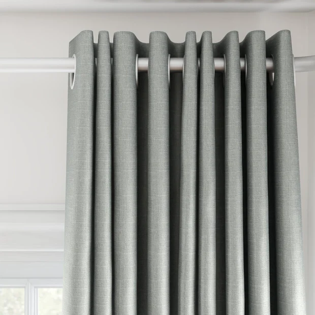 Photo of the fabric Stallion 2 Blackout Pumice swatch by James Dunlop Essentials. Use for Curtains. Style of Plain, Texture