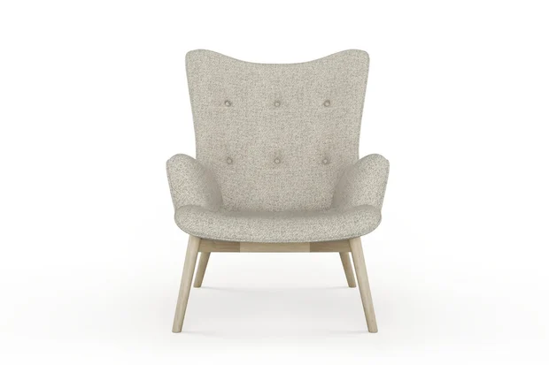 Photo of the fabric Entwine Volcanic swatch by James Dunlop. Use for Upholstery, Accessory. Style of Plain, Texture