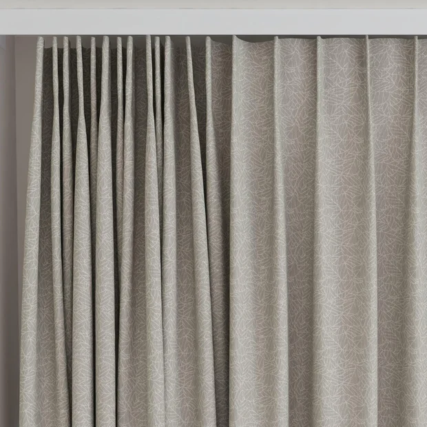 Photo of the fabric Laurel FR Blackout Pavement swatch by James Dunlop Essentials. Use for Curtains. Style of Abstract