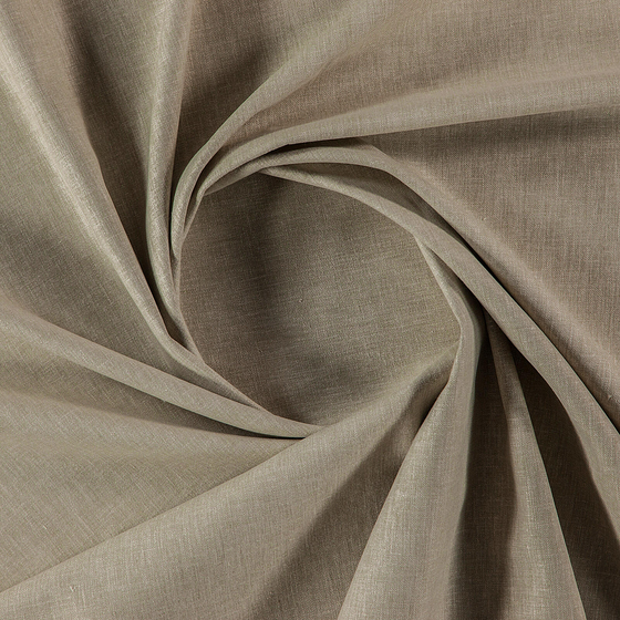 Photo of the fabric Navarra Flax swatch by Zepel. Use for Curtains, Upholstery, Accessory, Top of Bed. Style of Plain, Taffeta