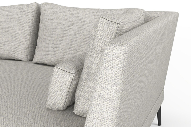 Photo of the fabric Strata Silver swatch by Mokum. Use for Upholstery, Accessory. Style of Plain, Texture
