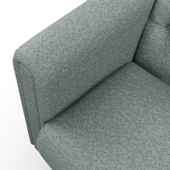 Photo of the fabric Omni Emerald swatch by James Dunlop FibreGuard. Use for Upholstery, Accessory, Top of Bed. Style of Plain, Texture