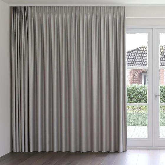 Photo of the fabric Provence Feather swatch by James Dunlop Essentials. Use for Curtains, Upholstery, Accessory, Top of Bed. Style of Plain, Texture
