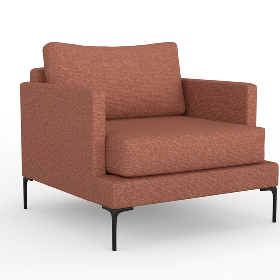 Photo of the fabric Grain Sienna swatch by Mokum. Use for Upholstery, Accessory, Top of Bed. Style of Plain, Texture