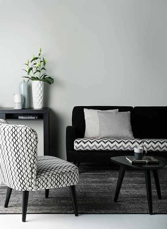 Photo of the fabric Cuzco Ash in situ by James Dunlop. Use for Upholstery, Accessory. Style of Plain