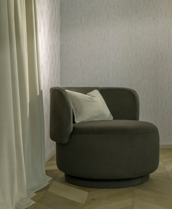 Photo of the fabric Asper Wallpaper W0205 5 in situ by Clarke & Clarke. Use for Wall Covering. Style of Abstract, Non-Woven Backed Vinyl