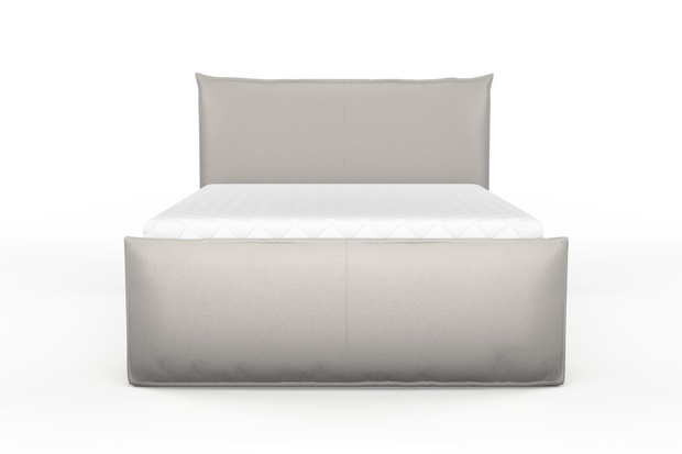 Photo of the fabric Epitome Pumice swatch by Mokum. Use for Upholstery, Accessory. Style of Plain, Taffeta