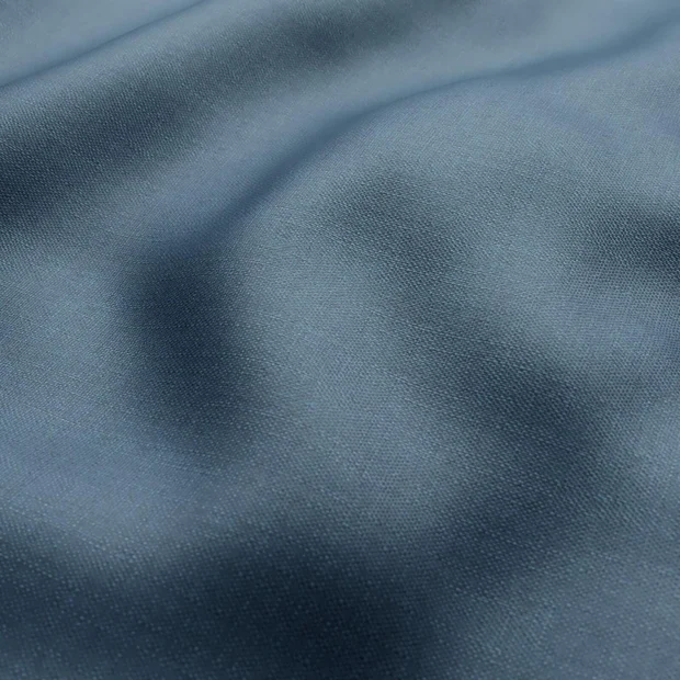 Photo of the fabric Stallion 2 Blackout Delft swatch by James Dunlop Essentials. Use for Curtains. Style of Plain, Texture