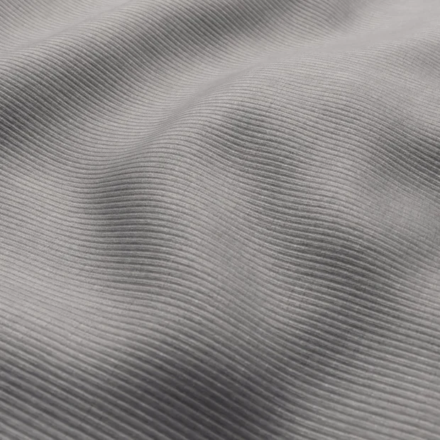 Photo of the fabric Hombre Limestone swatch by Zepel. Use for Curtains, Upholstery, Accessory, Top of Bed. Style of Plain, Velvet
