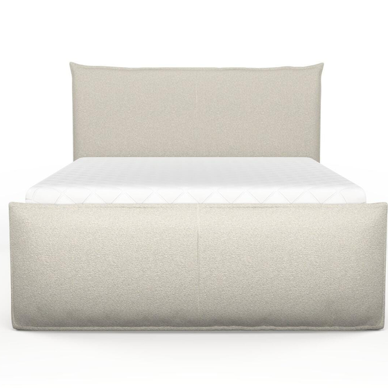 Photo of the fabric Grain Feather swatch by Mokum. Use for Upholstery, Accessory, Top of Bed. Style of Plain, Texture
