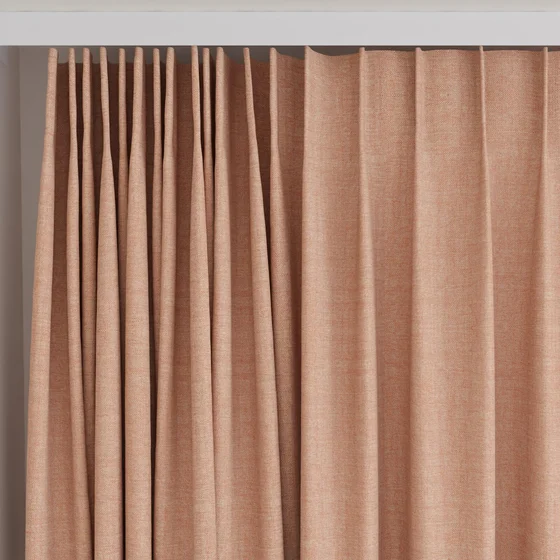 Photo of the fabric Chatham Sunset swatch by James Dunlop Essentials. Use for Curtains. Style of Plain, Texture