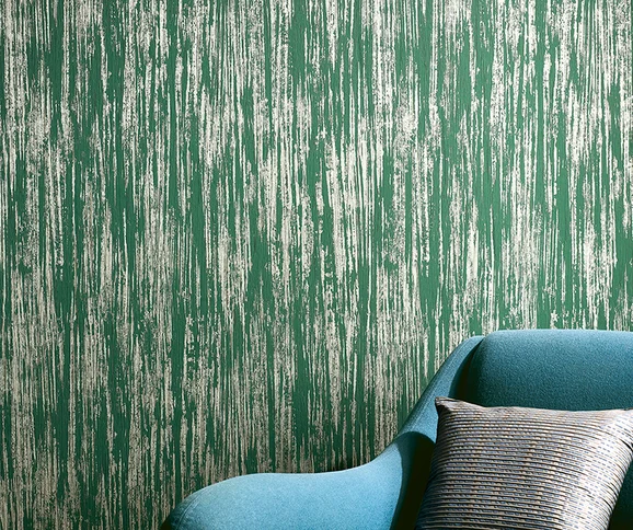 Photo of the fabric Cortona Wallpaper W553 05 in situ by Villa Nova. Use for Wall Covering. Style of Plain, Texture