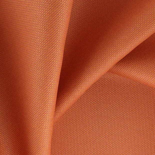 Photo of the fabric Chill Out Mandarine swatch by Zepel FibreGuard Outdoor. Use for Upholstery, Accessory. Style of Plain, Taffeta