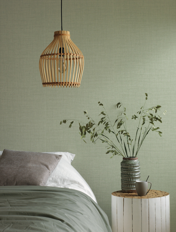 Photo of the fabric Tweed Wallpaper 8547 8547 21 83 in situ by Casadeco. Use for Wall Covering. Style of Plain