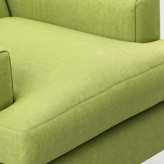 Photo of the fabric Matheson Fern swatch by James Dunlop Essentials. Use for Curtains, Upholstery, Accessory, Top of Bed. Style of Plain, Texture