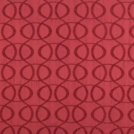 Photo of the fabric Pep Redwood swatch by Zepel. Use for Curtains, Accessory. Style of Geometric, Jacquard
