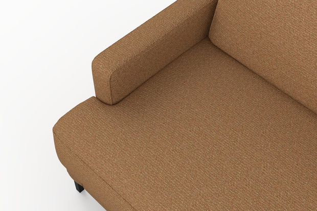 Photo of the fabric Grain Rust swatch by Mokum. Use for Upholstery, Accessory, Top of Bed. Style of Plain, Texture