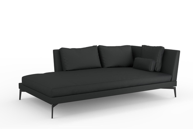 Photo of the fabric Epitome Basalt swatch by Mokum. Use for Upholstery, Accessory. Style of Plain, Taffeta