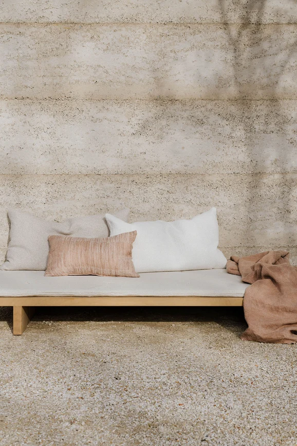 Photo of the fabric Oki Indoor/Outdoor YP21001 in situ by Designs Of The Time. Use for Upholstery, Accessory. Style of Plain, Texture