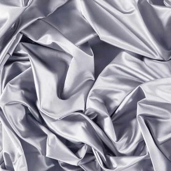 Photo of the fabric Sateen 137 Titanium swatch by Zepel. Use for Curtains, Upholstery, Accessory, Top of Bed. Style of Plain, Taffeta