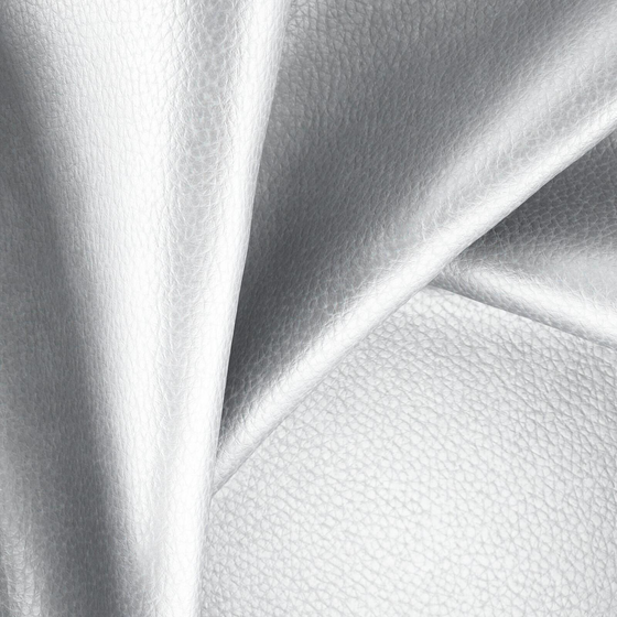 Photo of the fabric Dallas Silver swatch by Zepel. Use for Upholstery. Style of Leather And Vinyl, Plain