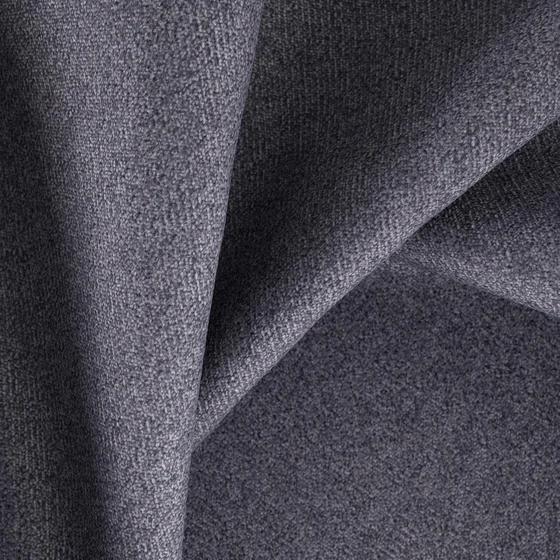 Photo of the fabric Utopia Shadow swatch by Zepel. Use for Upholstery, Accessory, Top of Bed. Style of Plain, Texture