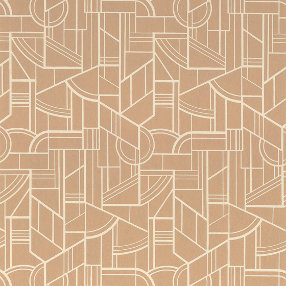 Photo of the fabric Cinetique Wp 7629 7629 2650 swatch by Casamance. Use for Wall Covering. Style of Geometric, Print