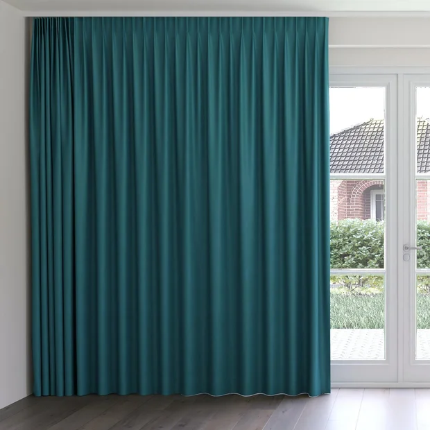 Photo of the fabric Urban Peacock swatch by James Dunlop. Use for Curtains, Upholstery, Accessory. Style of Plain, Texture