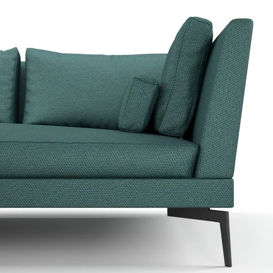 Photo of the fabric Ostuni Aquamarine swatch by Mokum. Use for Upholstery, Accessory. Style of Plain, Texture