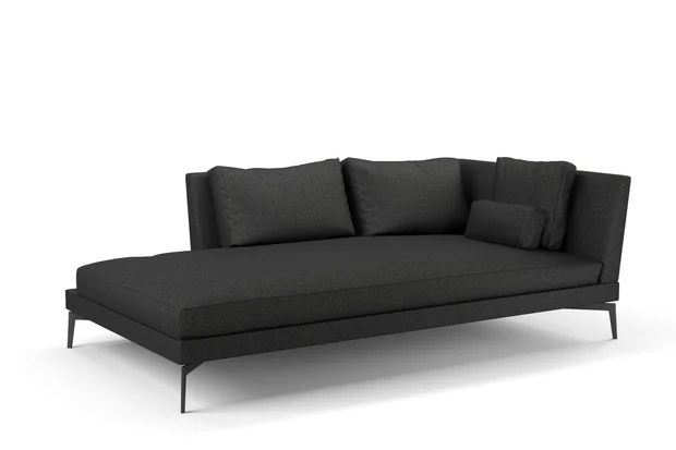 Photo of the fabric Palermo Onyx swatch by Mokum. Use for Upholstery, Accessory. Style of Plain, Texture