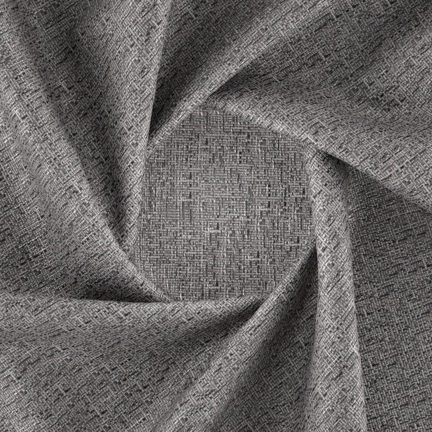 Photo of the fabric Octavia Steel swatch by Zepel FibreGuard. Use for Upholstery, Accessory, Top of Bed. Style of Plain, Texture