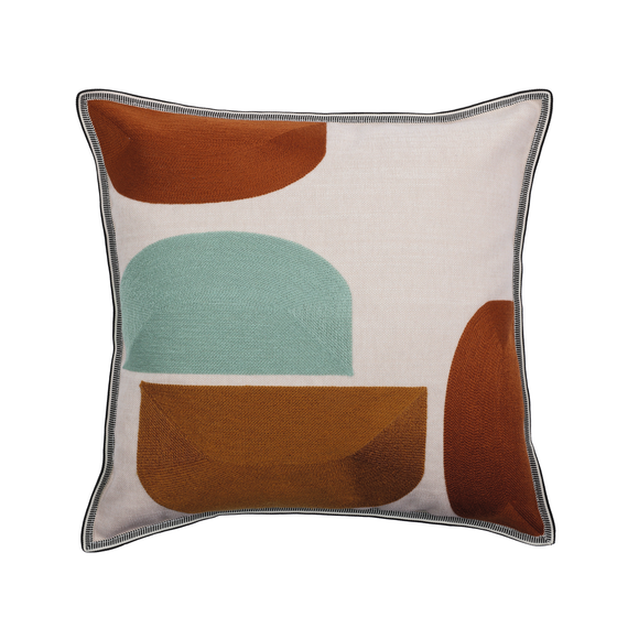 Photo of the fabric Jojoba Ccover 45 X 45 477 45 477 05 swatch by Casamance. Use for Cushion Cover