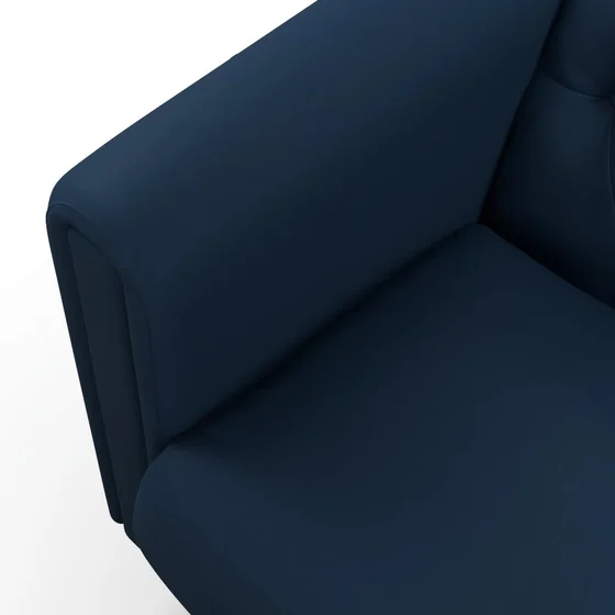 Photo of the fabric Supervio Abyss swatch by James Dunlop FibreGuard. Use for Upholstery, Accessory, Top of Bed. Style of Plain, Velvet