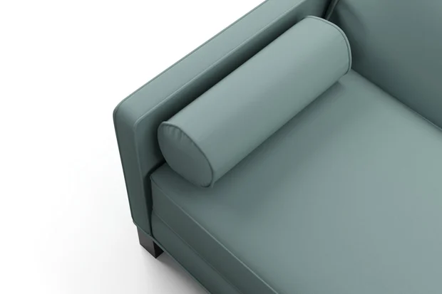 Photo of the fabric Vela Sky swatch by James Dunlop FibreGuard. Use for Curtains, Upholstery, Accessory, Top of Bed. Style of Plain, Velvet
