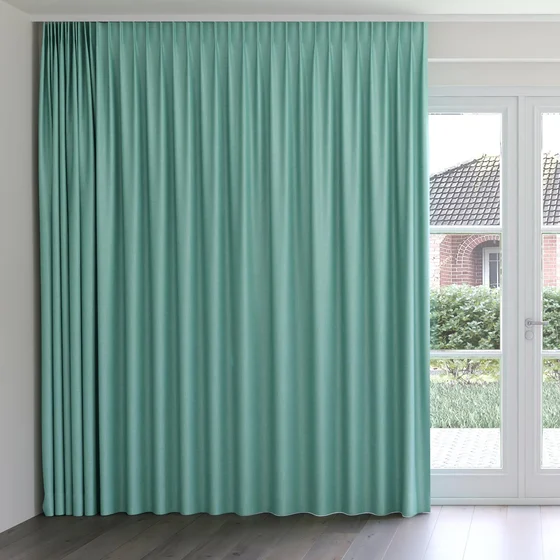 Photo of the fabric Frisco Porcelain swatch by James Dunlop Essentials. Use for Curtains, Upholstery, Accessory, Top of Bed. Style of Plain, Texture