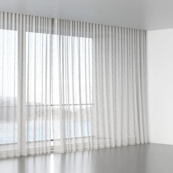 Photo of the fabric O'Keeffe Stone swatch by Mokum. Use for Sheer Curtains. Style of Plain, Sheer