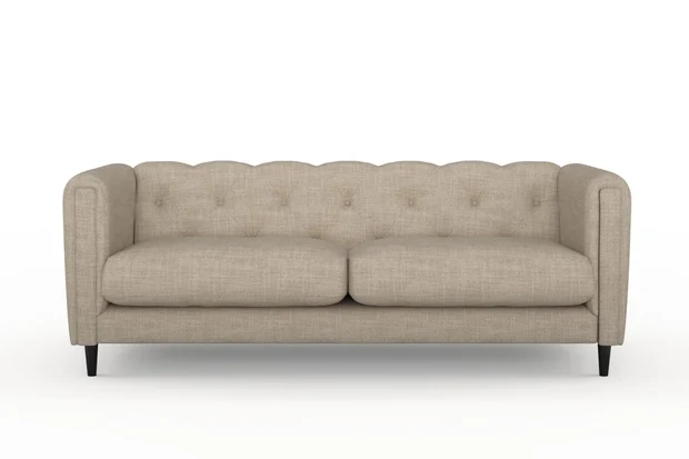 Photo of the fabric Grounded Linen swatch by James Dunlop. Use for Upholstery, Accessory. Style of Plain, Texture