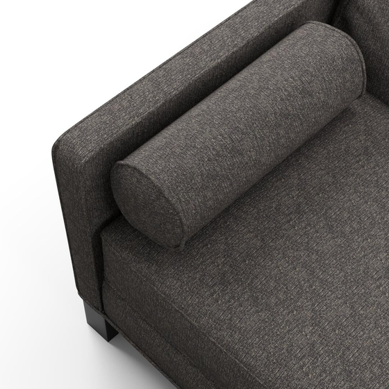 Photo of the fabric Omni Carbon swatch by James Dunlop FibreGuard. Use for Upholstery, Accessory, Top of Bed. Style of Plain, Texture