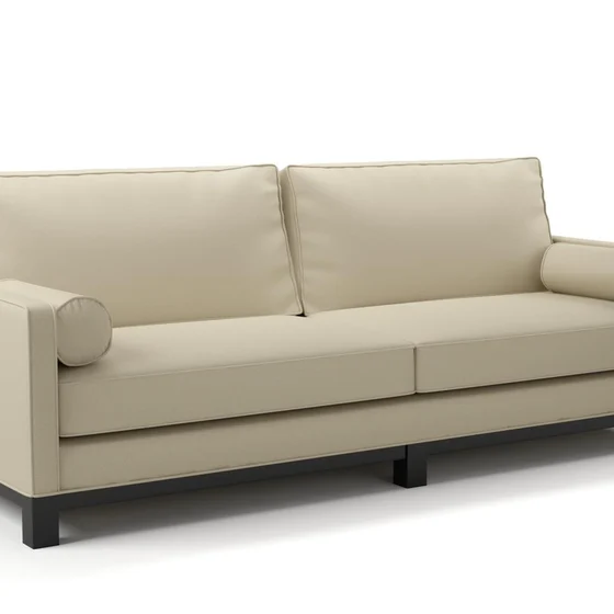 Photo of the fabric Noosa Sand swatch by James Dunlop. Use for Upholstery, Accessory. Style of Plain, Texture