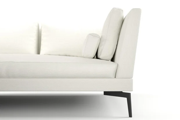 Photo of the fabric Pure Whitewash swatch by Mokum. Use for Upholstery, Accessory. Style of Plain, Texture