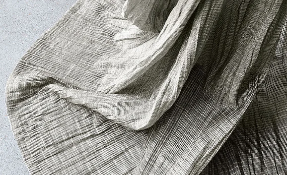 Photo of the fabric Pelli FR V3279 05 in situ by Villa Nova. Use for Sheer Curtains. Style of Plain, Sheer