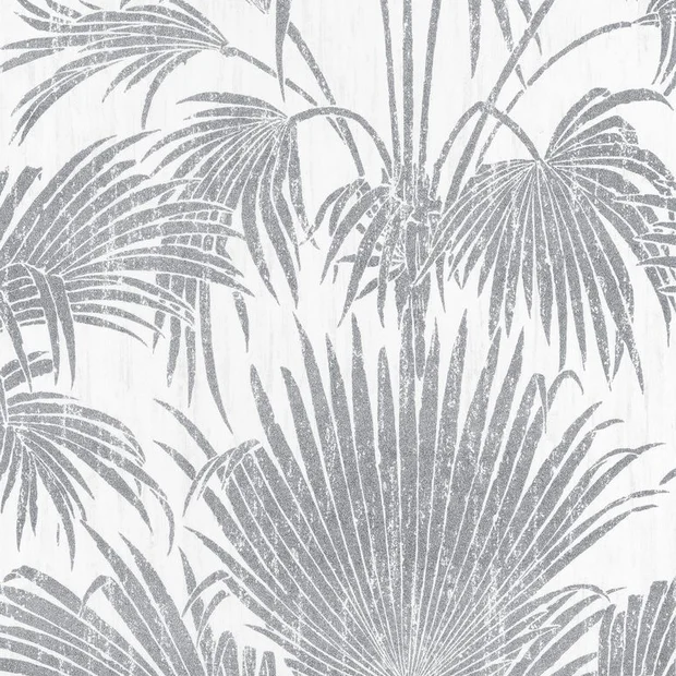 Photo of the fabric Josephine Foil Wallpaper 8224 8224 91 22 swatch by Casadeco. Use for Wall Covering. Style of Floral And Botannical