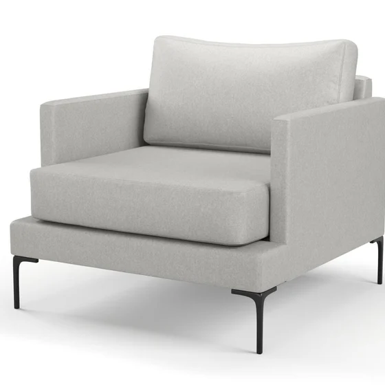 Photo of the fabric Prato Fog swatch by Mokum. Use for Upholstery, Accessory. Style of Plain, Texture