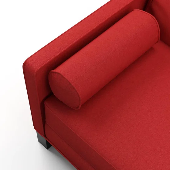 Photo of the fabric Braveheart Strawberry swatch by James Dunlop FibreGuard. Use for Upholstery, Accessory, Top of Bed. Style of Plain, Taffeta
