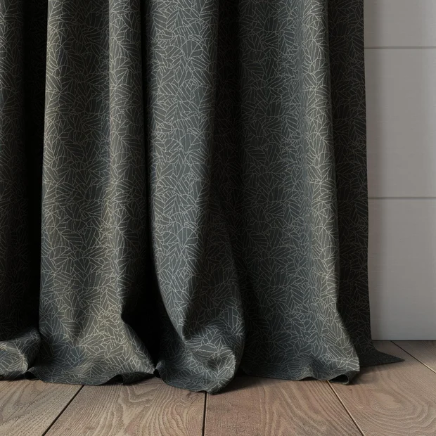 Photo of the fabric Laurel FR Blackout Smoke swatch by James Dunlop Essentials. Use for Curtains. Style of Abstract