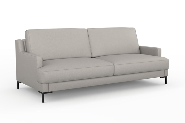 Photo of the fabric Epitome Pumice swatch by Mokum. Use for Upholstery, Accessory. Style of Plain, Taffeta