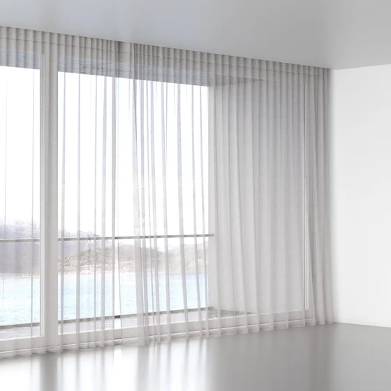 Photo of the fabric Seaview Driftwood swatch by James Dunlop. Use for Sheer Curtains. Style of Plain, Sheer