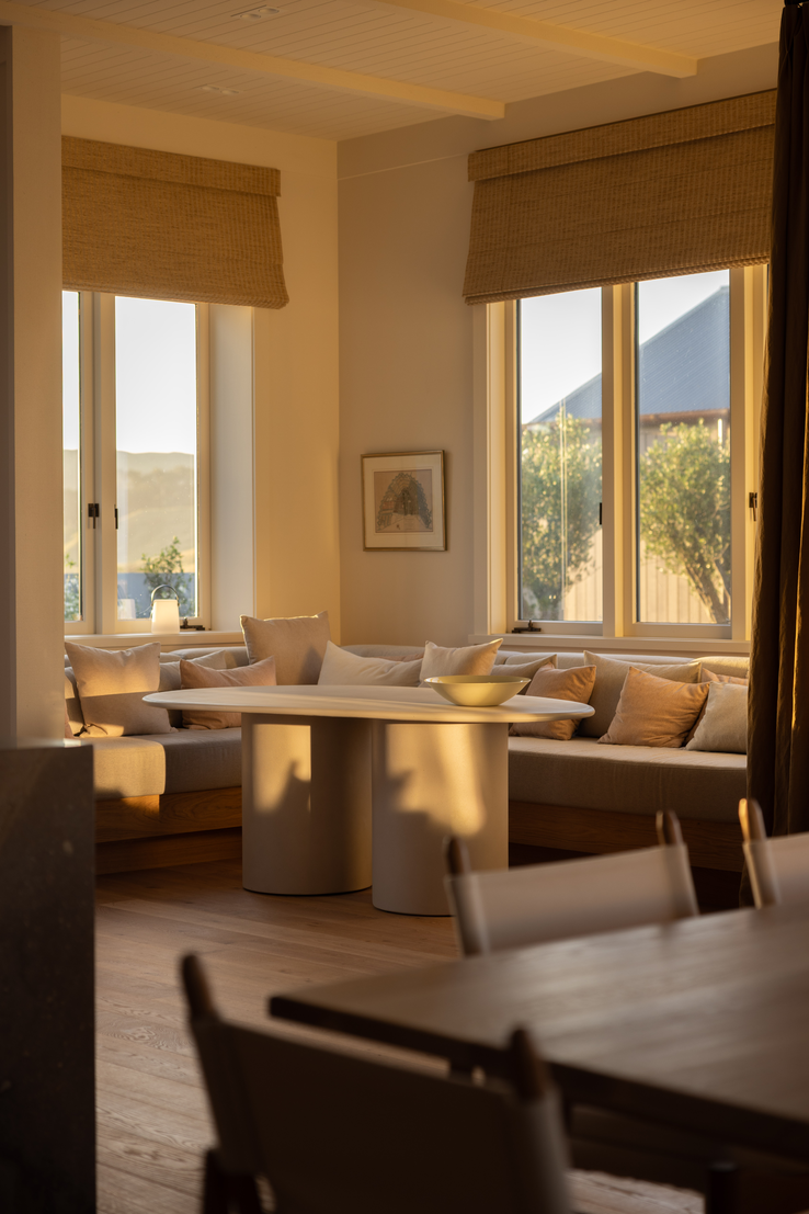 Ocean Beach, architecture and interior design by Brigit Christie&nbsp; | Photograph courtesy of Hazel Redmond | Curtains in Satori Stonewash by Mokum