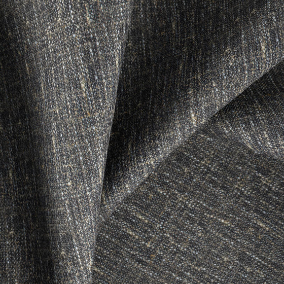 Photo of the fabric Cluster Smoke swatch by Zepel. Use for Upholstery, Accessory, Top of Bed. Style of Plain, Texture