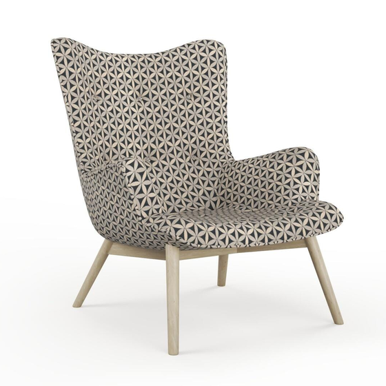 Photo of the fabric Tapa Newsprint swatch by James Dunlop. Use for Upholstery, Accessory. Style of Geometric